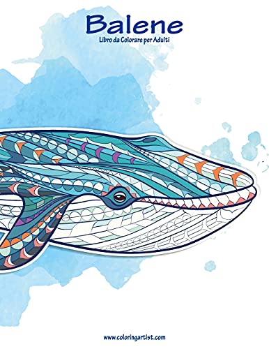 Balene Libro da Colorare per Adulti 1 (Italian Edition)