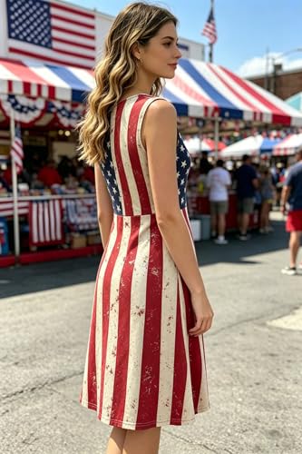 Image of VKEGNIO Twist Front V Neck Ruffle Sleeveless Dress for Women Sexy Elegant Club Party Tunic Dress Casual Vacation Mini Dresses