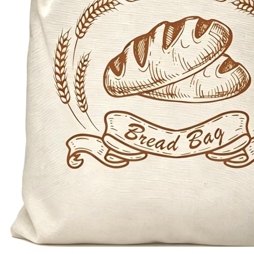 Bolsa de pan de tela encerada reutilizable transpirable y ecológica para conservación natural 8