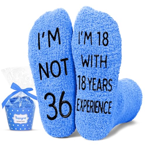 Image of HAPPYPOP 30s Birthday Gifts for Him - Socks for 31 32 33 34 35 36 37 38 39 40 Year Old Men