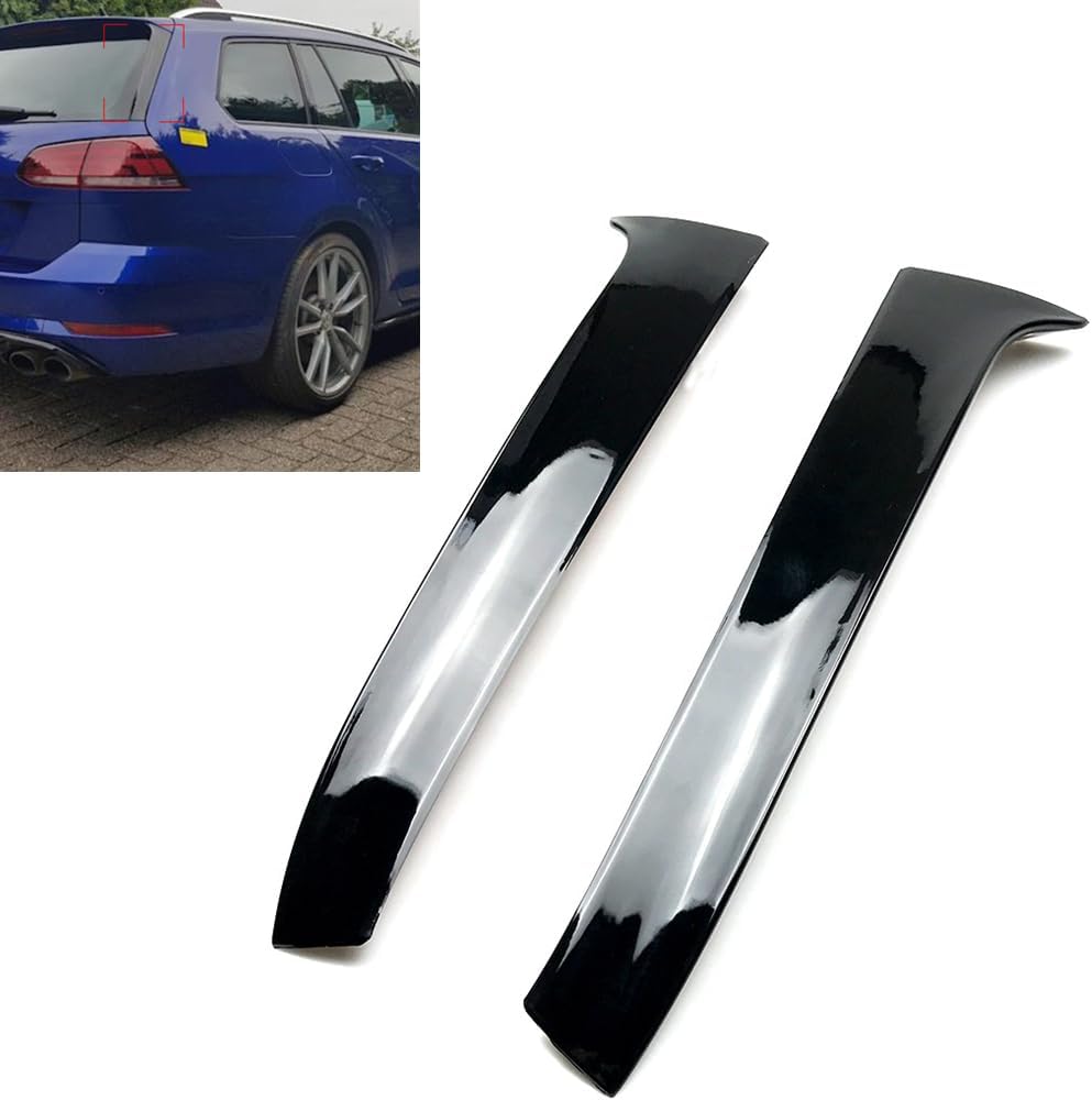 Rear Spoiler Side Air Wing Trim Cover For VW Golf 7 7.5 MK7 MK7.5 2014-2019