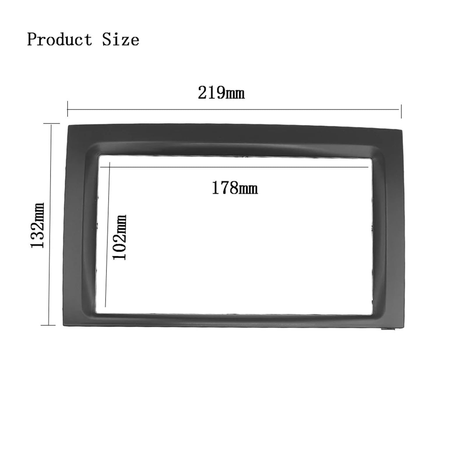 2DIN Für Skoda Für Fabia 2003 2004 2005 2006 Auto Radio Fascia Rahmen Stereo DVD Player Dash Montage Kit Facia Front Platte Doppel Din Autoradio Blende Einbau Set