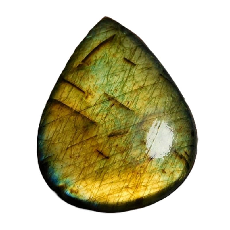 Labradorite naturelle en forme de poire pour fabriquer vos bijoux DIY