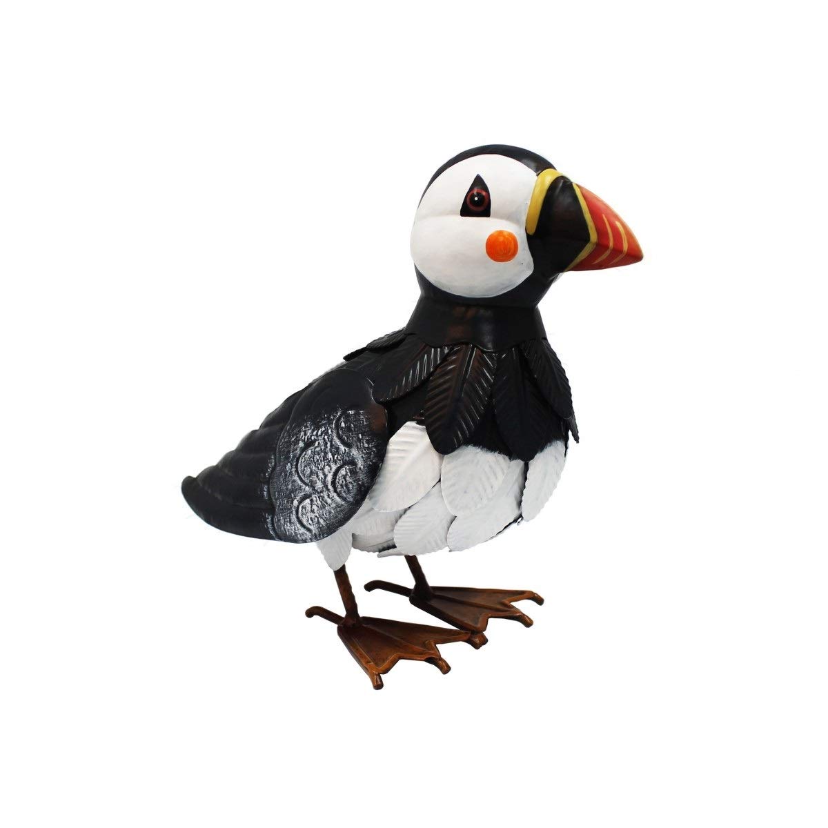Primus Home & Garden Hand Painted Primus Metal Puffin Garden Ornament Sculpture Gift, 27 X 14 X 26Cm