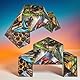 MIJOMA Infinity Cube – Endloswürfel mit spannenden Motiven | Fidget Spielzeug gegen Stress & Langeweile | Klappwürfel für Kinder & Erwachsene | 5,5 cm (Dinosaurier)