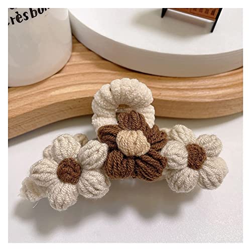 Pinces à cheveux fleur pour queue de cheval et coiffures d'été