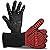 Premium BBQ Gloves, 1472°F Extreme Heat Resistant Oven Gloves, Grilling Gloves with Durable Fireproof Kitchen Oven Mitts Designed for Cooking, Grill, Frying, Baking, Barbecue (red+Black)