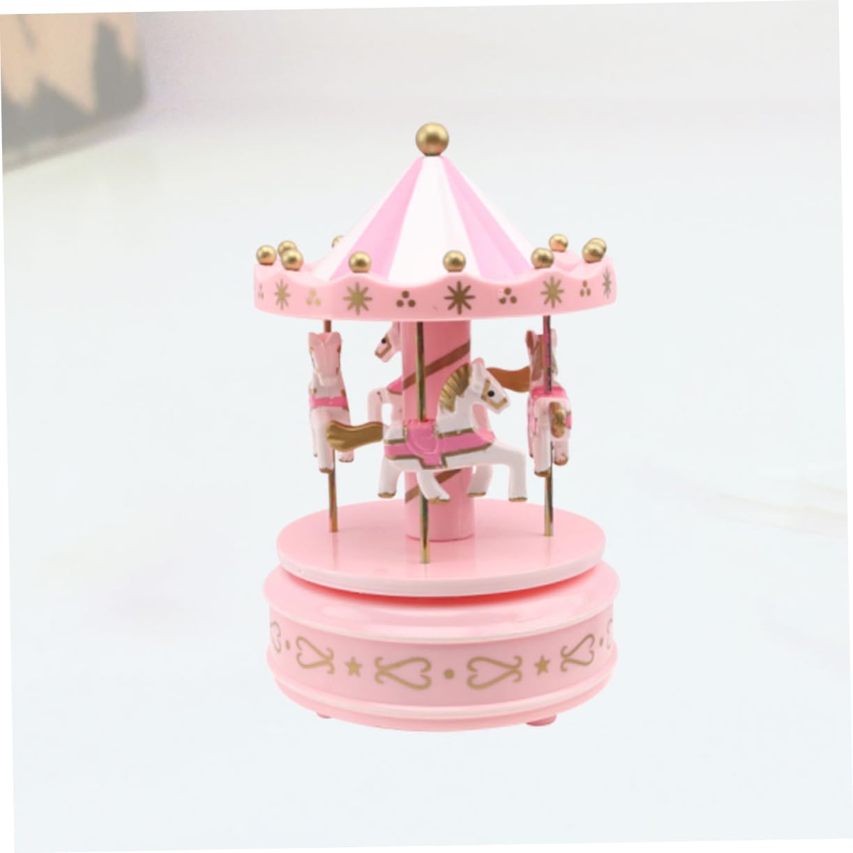 MAGICLULU Carillon Giostra Musicale Rosa in Plastica, 1 Pezzo