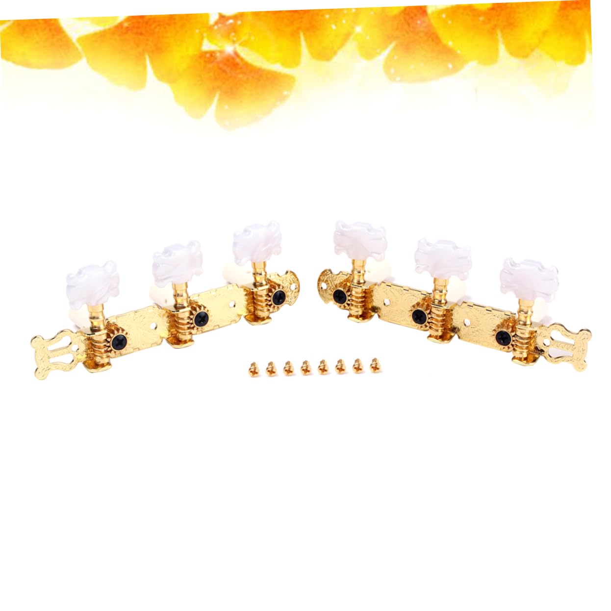 Toyvian 3paia Tuning Pegs Per Chitarra Con Testa Fiori Meccaniche Per Accordatore Per Chitarra e Acustica