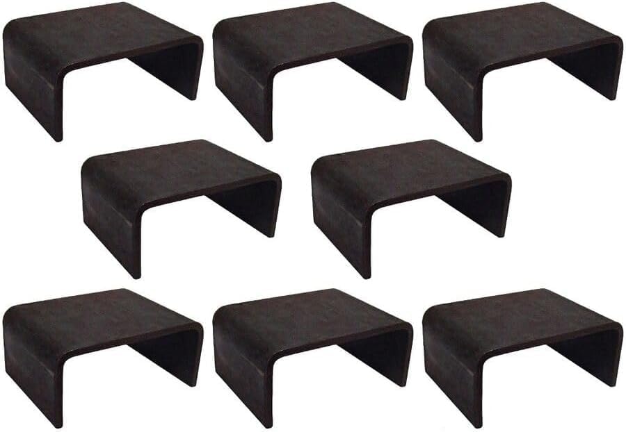 (8) Heavy Duty Weld on 2x4 Steel Stake Pockets Replacement for Trailer Truck 4 Ga -27022