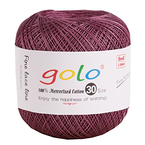 Image of golo Crochet Thread for Hand Knitting Size 30 Tatting Yarn Hibiscus color-166