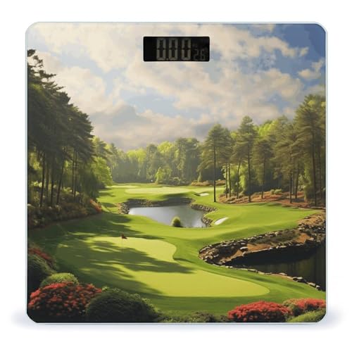 Báscula digital de baño Golf Court con vidrio templado miniatura 1