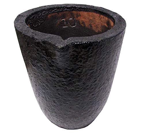 #10-14g Clay Graphite Crucibles Premium Black Foundry Cup Furnace Torch Melting Casting Refining for...