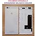 Scocca Copribatteria Back Cover Copri Batteria Posteriore Originale Huawei P8 LITE Bianco Bianca con Adesivo Biadesivo ALE-L21