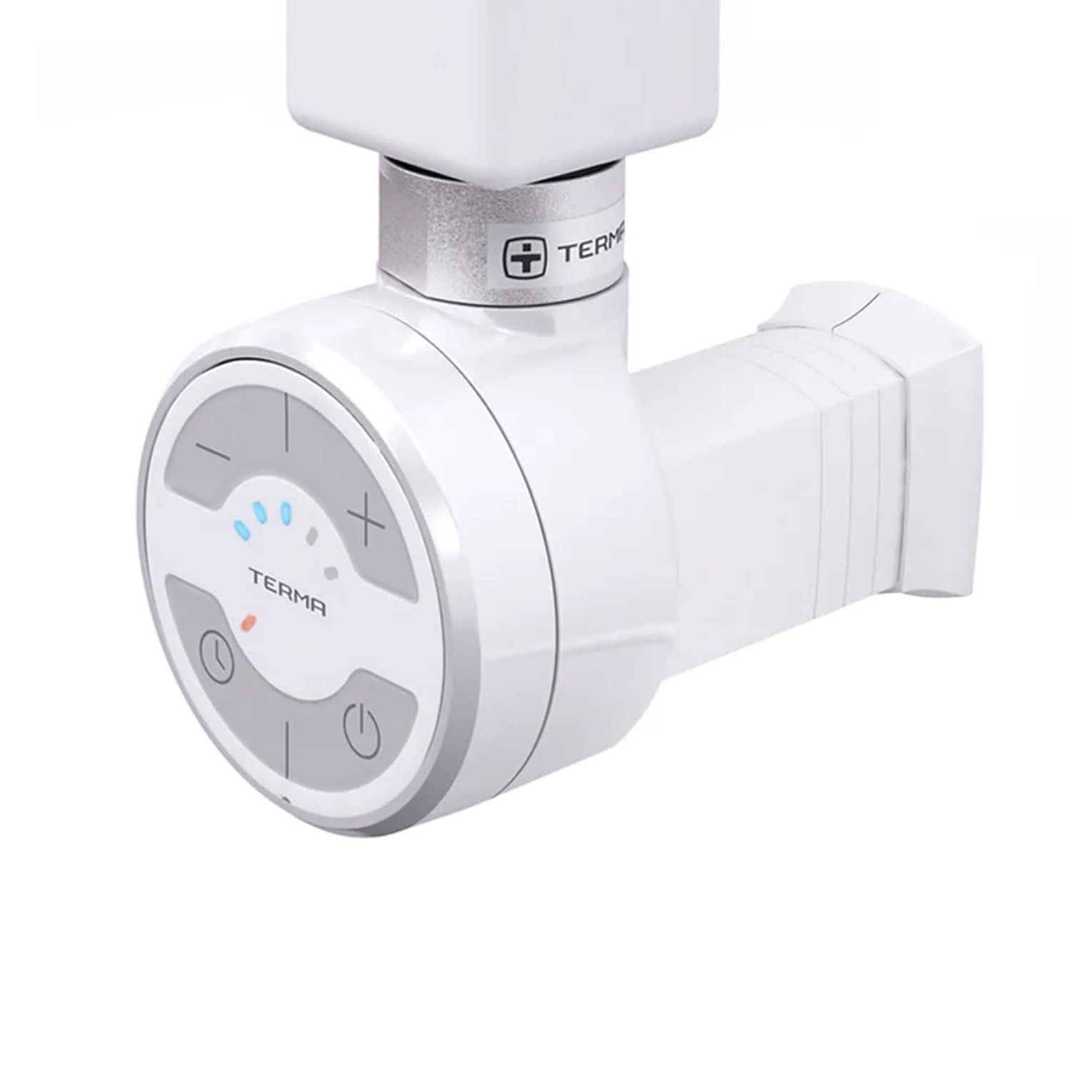 Termostat grzałka, wkład grzejny, element grzejny do grzejników łazienkowych MOA 300 W, prosty kabel bez wtyczki (biały)
