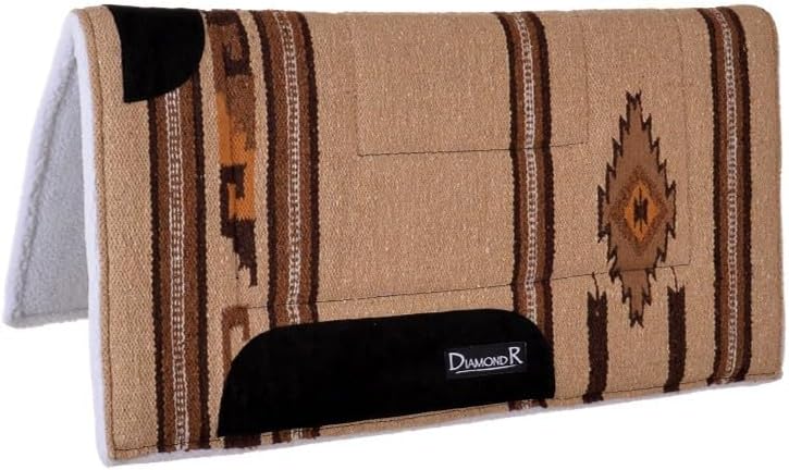 Circle Y Diamond R Square Fleece Lined Pad