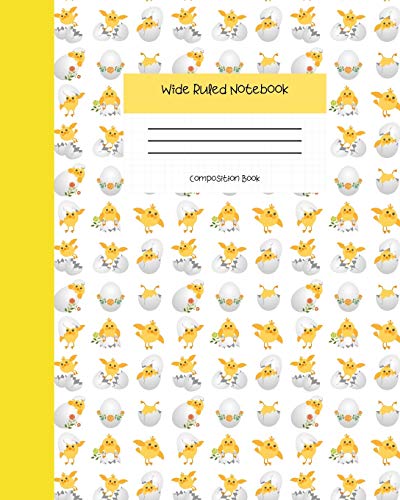 Wide Ruled Notebook Composition Book: Cute Novelty Gift for Girls, Boys, Teens & Back to School Students. 8