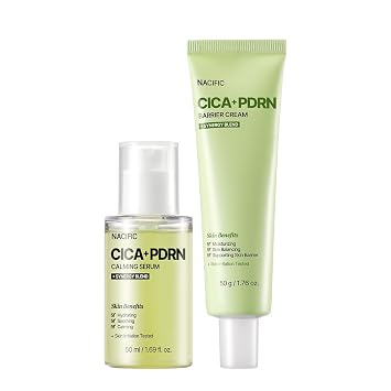 NACIFIC Cica PDRN Moisturize & Repair Duo - Calming Serum & Barrier Cream