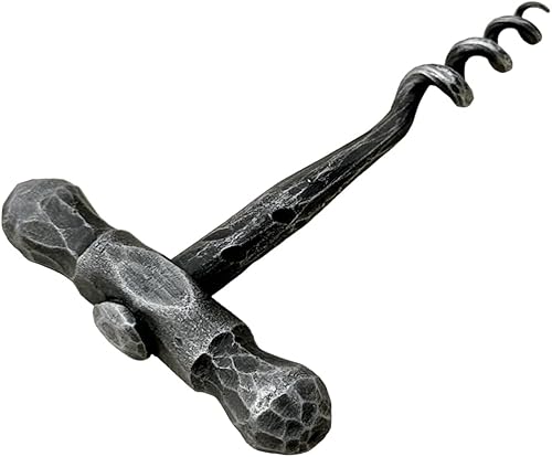 Sacacorchos Abrebotellas Sacacorchos forjado a mano Abridor de botellas de vino con mango de martillo Sacacorchos de hierro forjado hecho a mano