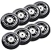 TOBWOLF 8 Ruote di ricambio per pattini in linea da 70 mm 82A, ruote da pattinaggio per interni con cuscinetti, ruote per bagagli, ruote da allenamento per scooter - nere
