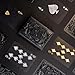 Playing Cards, Plastic Playing Cards, Deck of Cards, Waterproof Poker Cards, Black Standard Playing Card for Adults, Cool Premium Poker Card Set for Gift Camping Beach Pool Party Table Games (1 Pack)