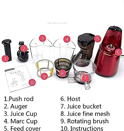 Extractor de Jugos Prensado Frío con Boca Ancha y Separación de Pulpa miniatura 8