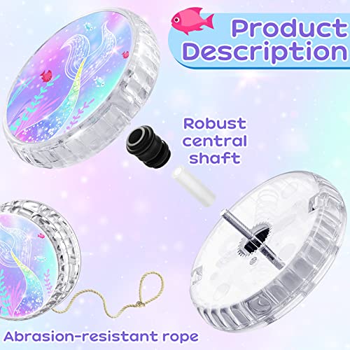 Lewtemi OB-220531-A 4 Pack Yo Yo For Kids Led Light Up Yoyo Beginner Responsive Ball Toys Unicorn Yoyo Pink Yoyo Rainbow Yoyo thumb #2