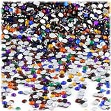 The Crafts Outlet 1440-Piece Round Rhinestones, 3mm, Jewel Tone Assortment