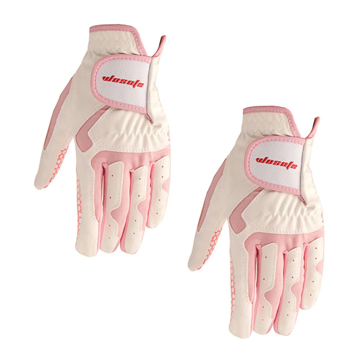 GRIRIW 1Pair Breathable Women Golfing Gloves Non Slip Hand Protector for Enhanced Grip Comfortable for Hot Weather Play Durable Sweat Absorbing Design