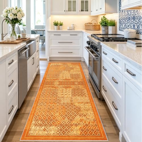 Alfombra de pasillo de 80 x 300 cm lavable área corredor para dormitorio 2