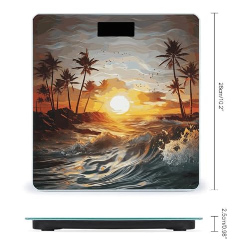 Báscula digital con diseño Premium y pantalla LCD grande miniatura 2