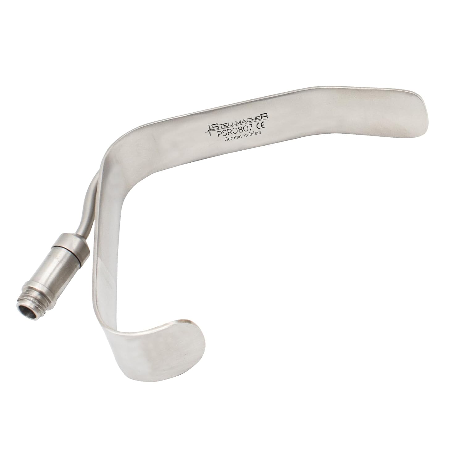Face Lift Surgical Retractor with Light Guide, 22 mm Blade, 11 cm Length, Stainless Steel Facial Plastic Procedure Instrument - Stellmacher (22 mm)