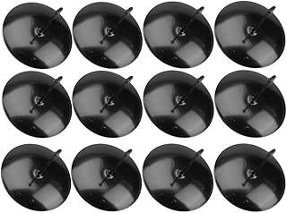 HOMSFOU 12Pcs Candle Fixing Holder Stand Metal Cake Candle Clip Plate Pillar Stand Iron Tealight Clip on Cake Base for Cakes Celebrate Birthdays Anniversaries Reunions