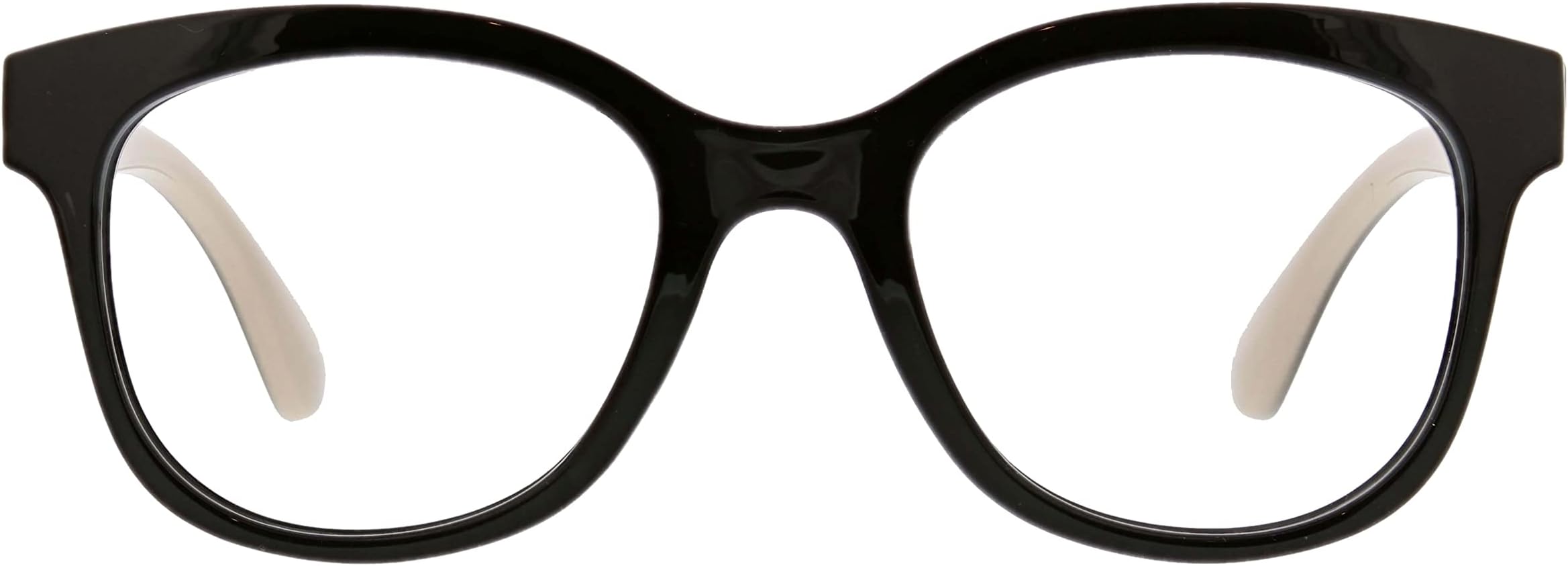 Peepers by PeeperSpecs Women's Grandview Square Blue Light Blocking Reading Glasses, Black, 50