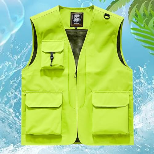Veste décontractée homme séchage rapide vert 3XL avec poches