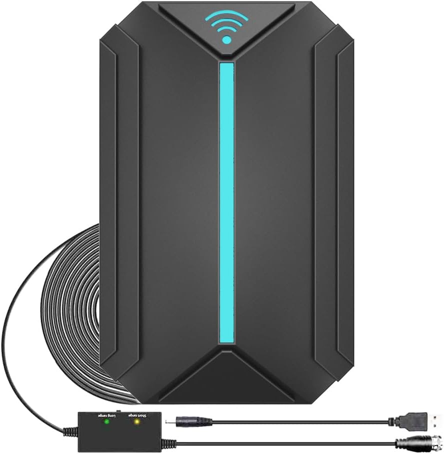 TV Antenna for Smart TV Indoor, 2026 Digital Indoor Antenna, Long Range Reception Amplified Signal Booster, Supports 4K 1080p, Local Channels