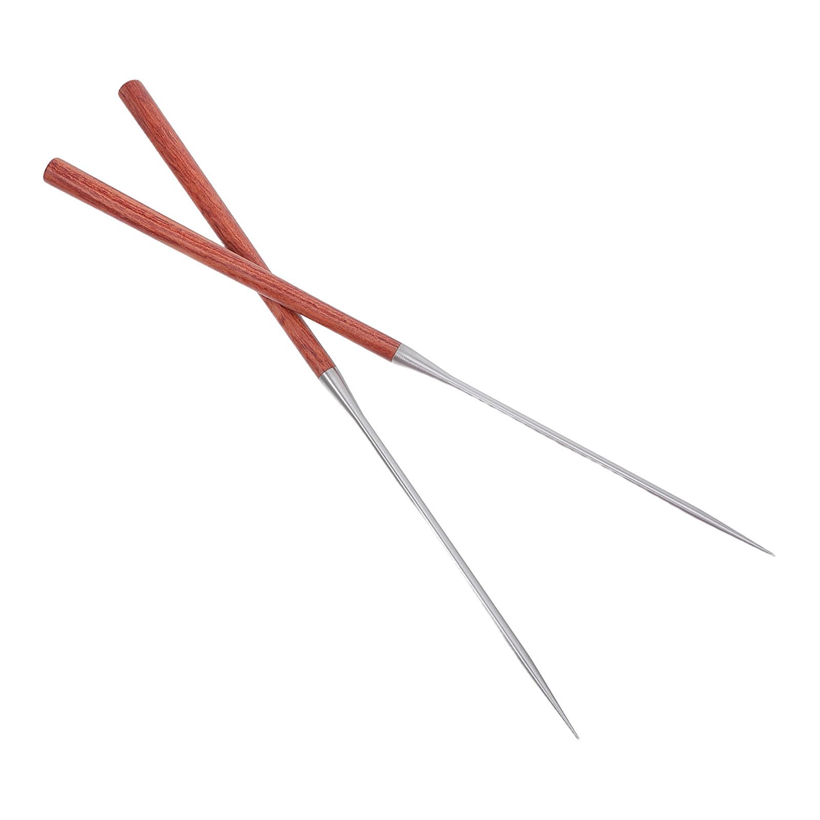 Palillos para freír al estilo asiático con mango de madera antideslizante 1