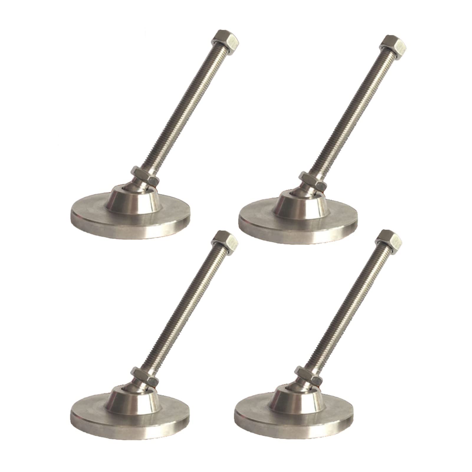 vfdaSWQQ levelling foot, Swivel M12 Leg Levelers Adjustable Leveling Feet Screws Furniture Glides Leveler Set of 4,Heavy Duty
