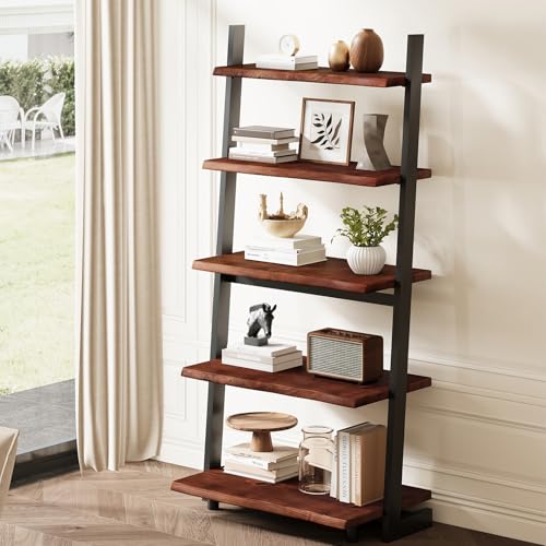 Solid Wood Live Edge Bookshelf
