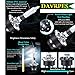 DAVRPES D2R 35W 6000K Cold White Xenon HID Headlight Bulbs Replacement for Low Beam High Beam 85126UB 66250 85126WX Waterproof Headlight Bulb -Pack of 2PCS