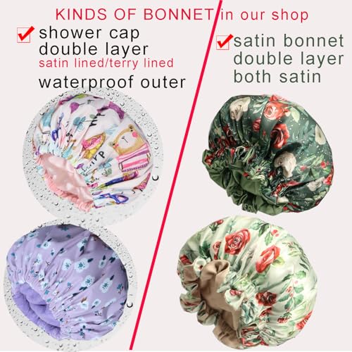 Bonnet de douche imperméable grand format pour routine cheveux et bain - 6