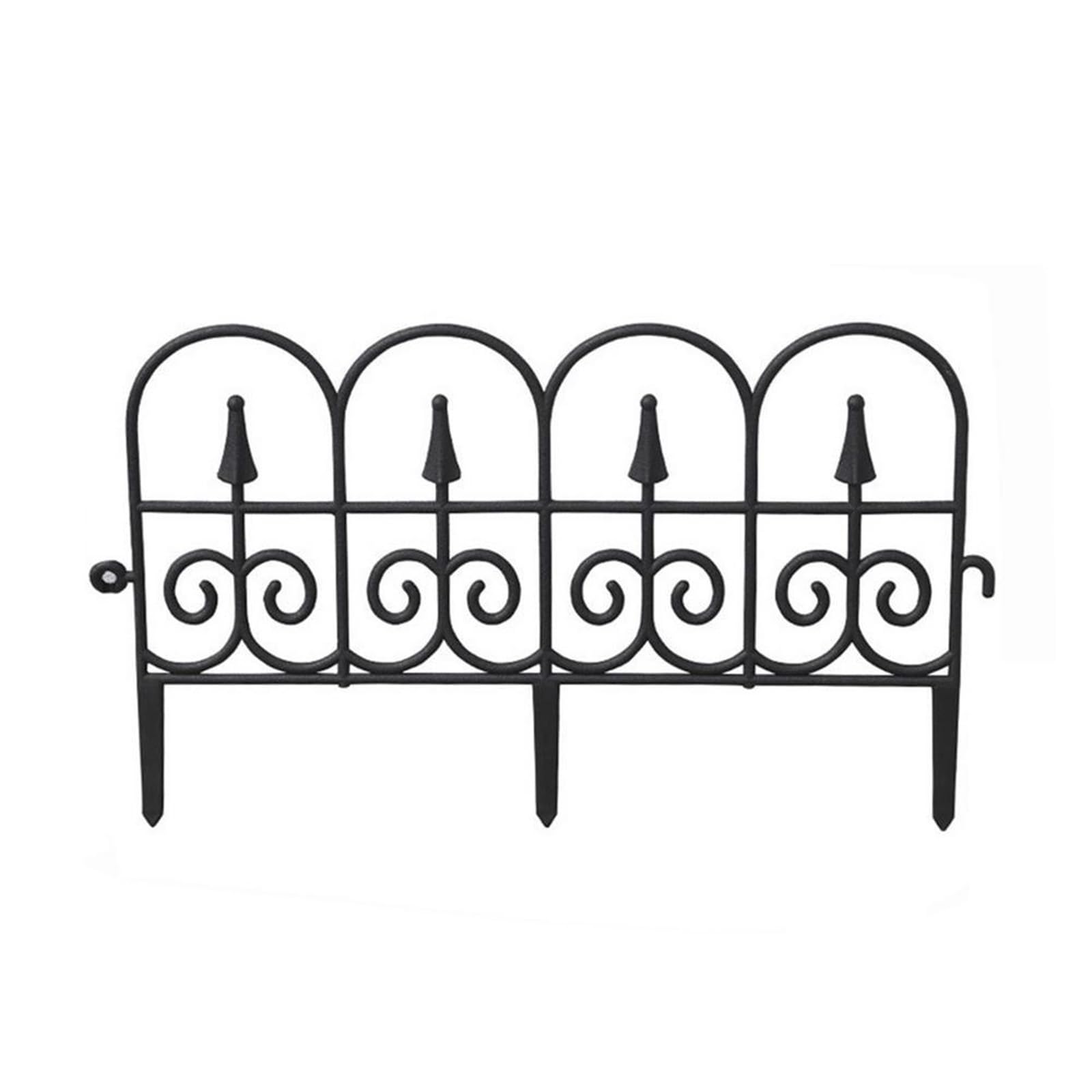 Dqzrtueca 2Pcs Black Edging Kit, Black 2-Pack Garden Landscape Edging Border, Bendable Lawn Fence