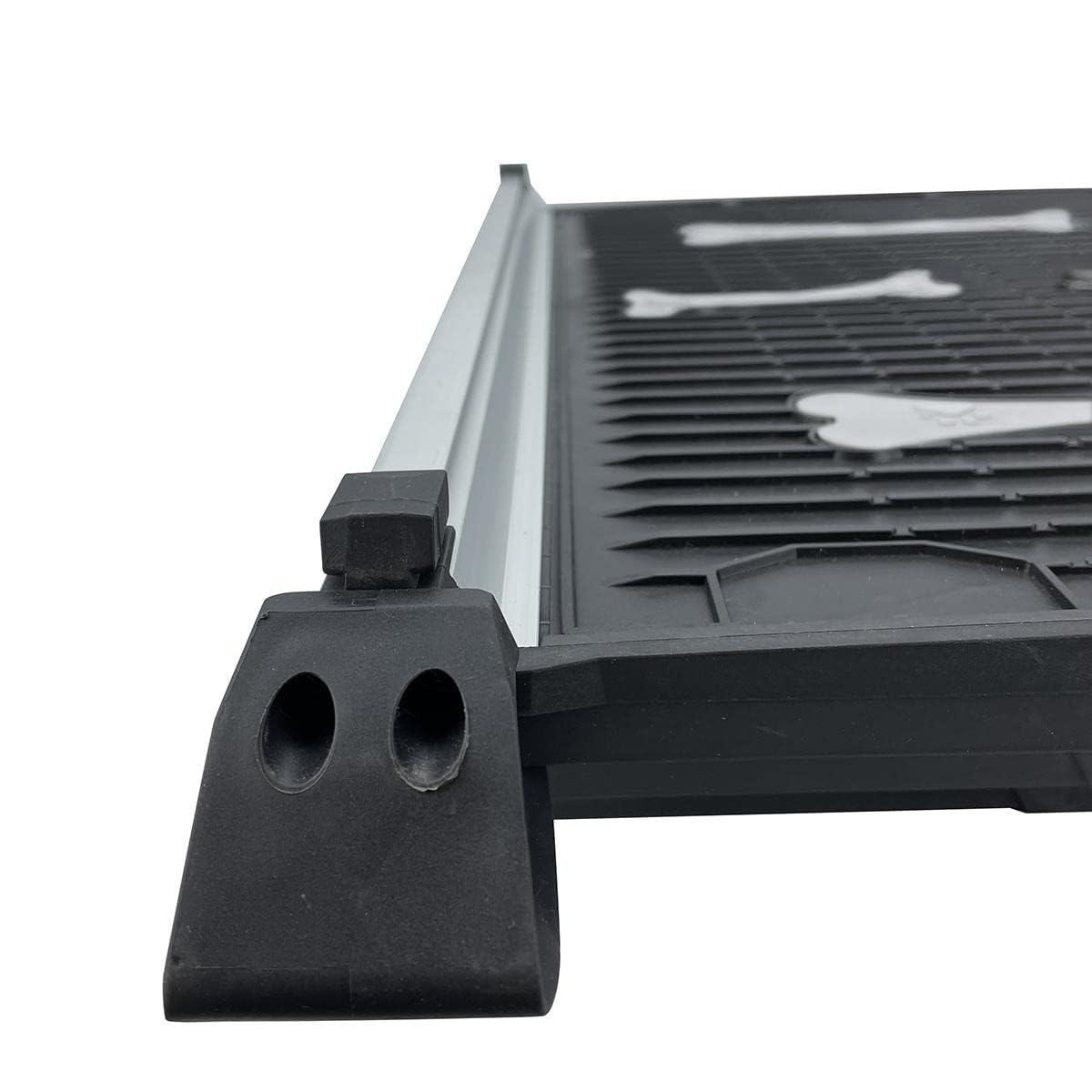 KATSU Tools Rampa per cani telescopico, capacità di carico 70 kg/150 libbre, 71 cm-156 cm in lega di alluminio portatile pieghevole leggero antiscivolo superficie Pet Car Van Rampa