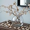 100 Pcs Mini Wooden Flowers for Crafts Unfinished Wood Craft Pieces Mini Leaf Pattern Unfinished Woods Crafts Woods Cutouts Pieces Handmade Decoration for Flower DIY Craft Supplies #3