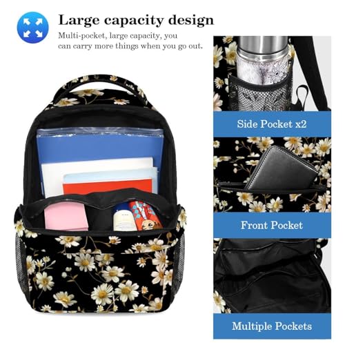 Sac à dos polyvalent avec compartiment ergonomique et imprimé fleuri Large - 3