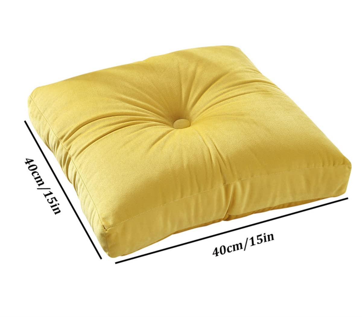 Generic Cuscini Per Sedie Quadrato Spesso, Pile Olandese in Tinta Unita Con Cuscino Seduta Con Maniglia Cuscino Da Pavimento Meditazione Per Arredamento Casa Balcone Soggiorno,Caffè,40 * 40cm(2pcs)