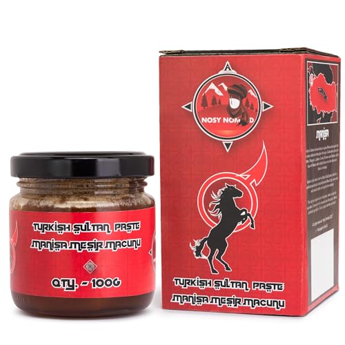 Nosy Nomad Manisa Mesir Macun | Rein Natürliche Türkische Sultanpaste, eine Kraftvolle Mischung aus 41 Kräutern und Gewürzen, mit Ingwer, Gingko Biloba, Ginseng und mehr (Klein (100g))