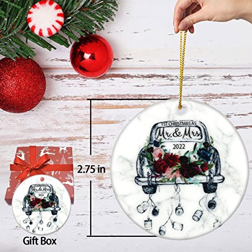 Wedding Gifts For Couples Unique 2022,Wedding Gifts For Couples,Our First Christmas As Mr And Mrs Ornaments 2022,Personalized Unique Bridal Shower Gifts For Newlywed Couple Women Bride Groom #TOP6