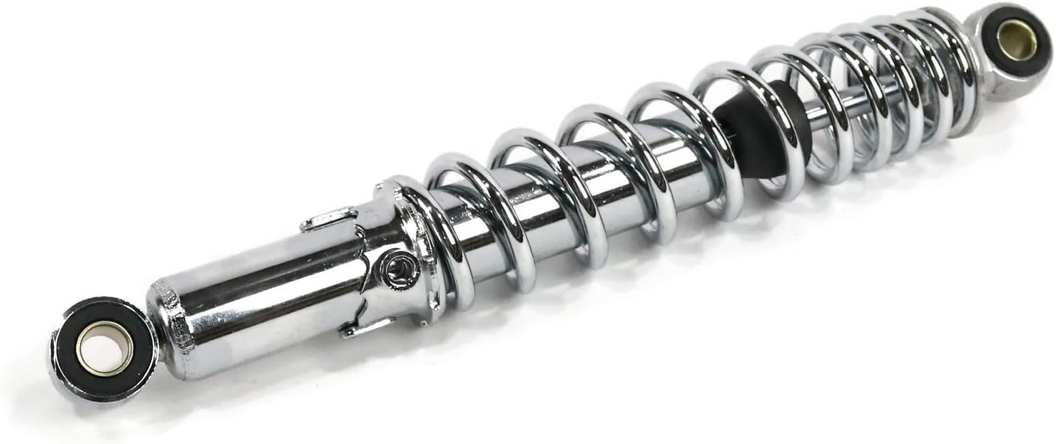 The ROP Shop (Set of 2) 12" Chrome Shock Absorbers, 450 lbs Total Load & 2" Max Compression