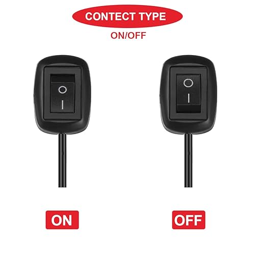 Miniatura 21 de Interruptor basculante para coche, interruptor de encendido y apagado, interruptor de botón de 12 V, interruptor de tira de luz LED, interruptor